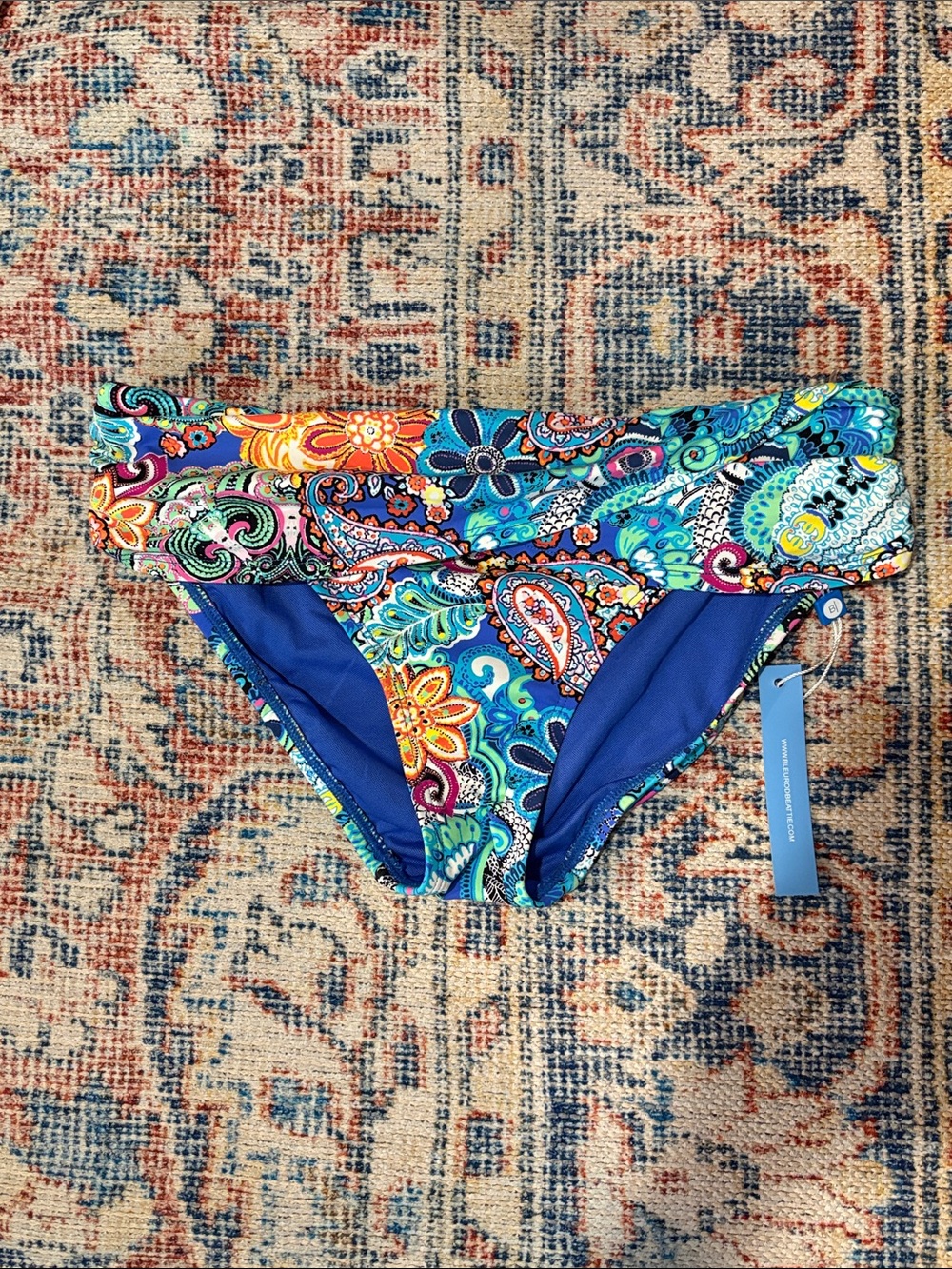 Bleu Rod Beattie Let Loose Sarong Hipster Bikini Bottoms SZ 4 NWT - Picture 3 of 5